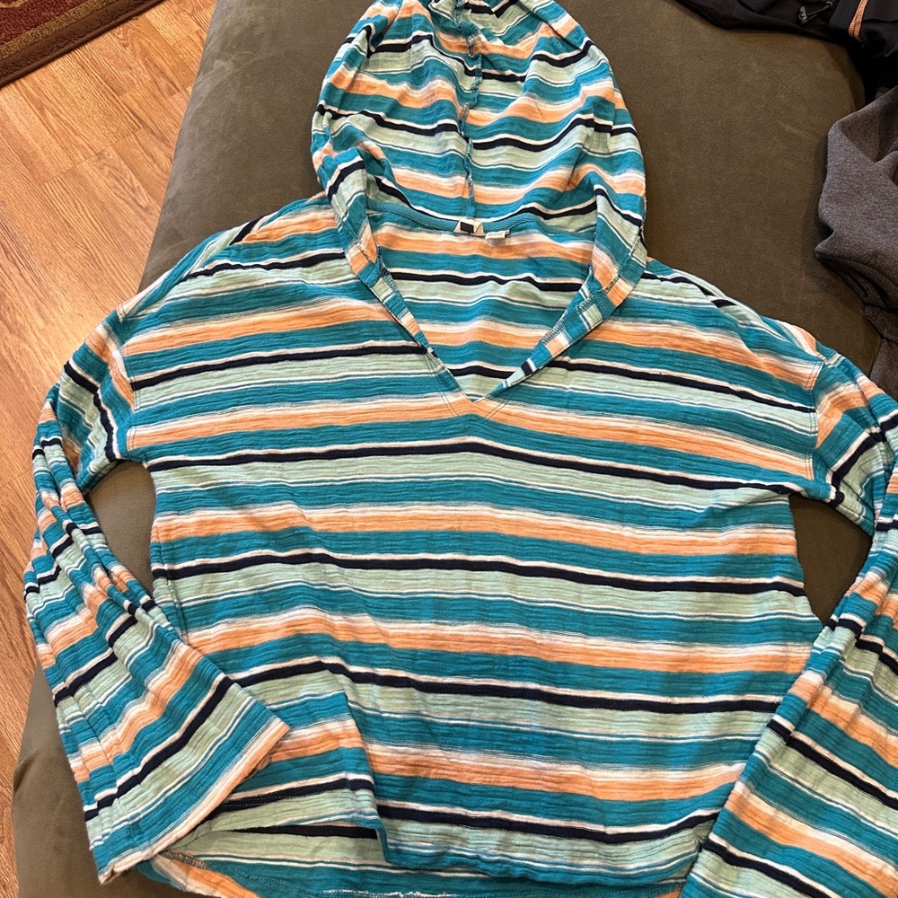 EUC Roxy Striped Multicolor Hoodie